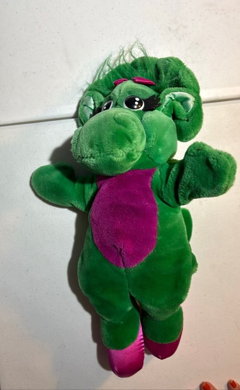 Vintage Baby Bop Hand Puppet Plush by Lyons Group